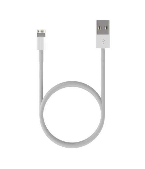 Aisens cable lightning-m a usb-a 2.0-m blanco 0.5m