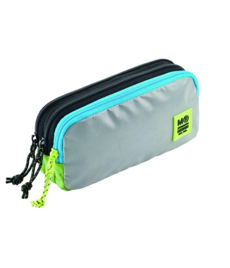 Portatodos triple rectangular reciclado rider green miquelrius mr19335