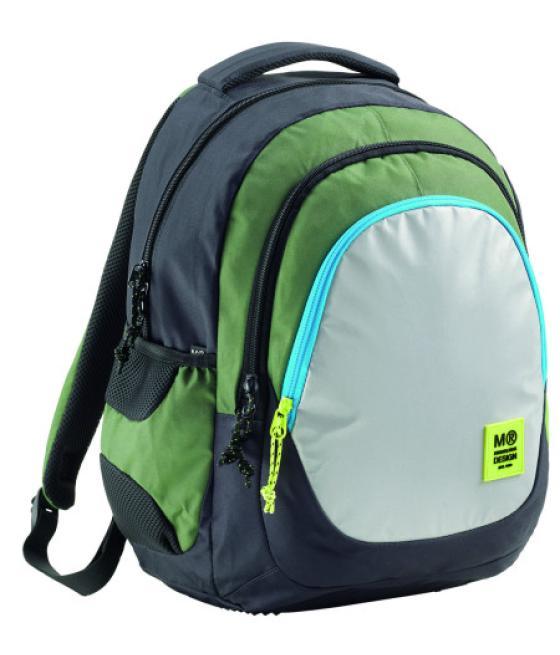 Mochila triple berlin reciclada rider green miquelrius mr19332