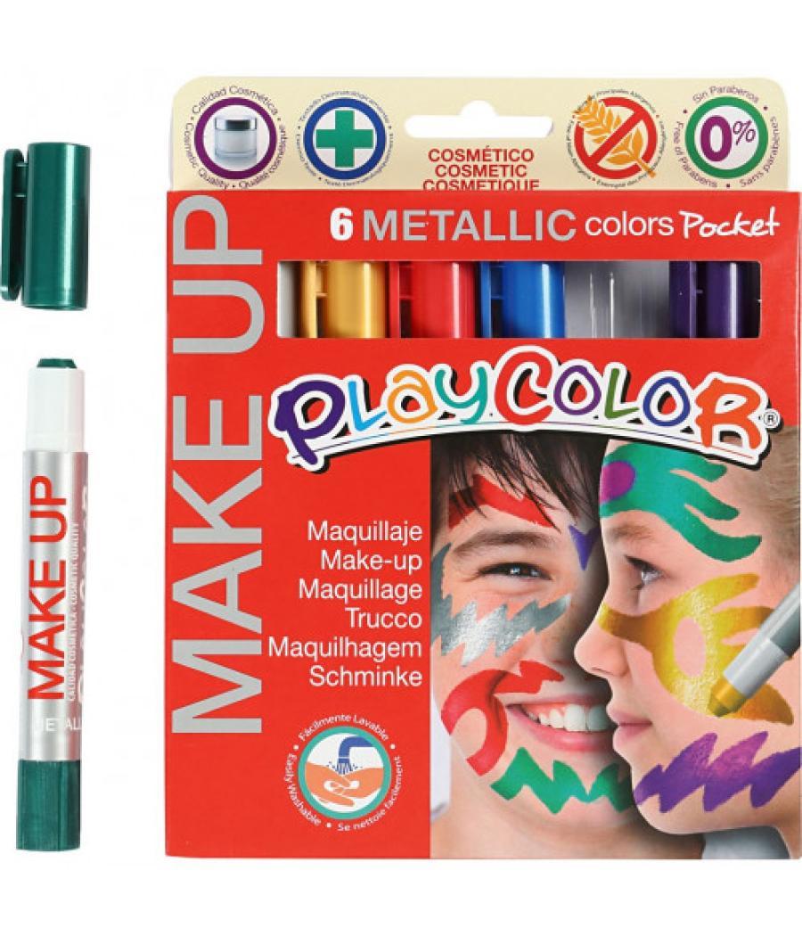 Pocket make up metallic 6 colores surtidos playcolor 01011