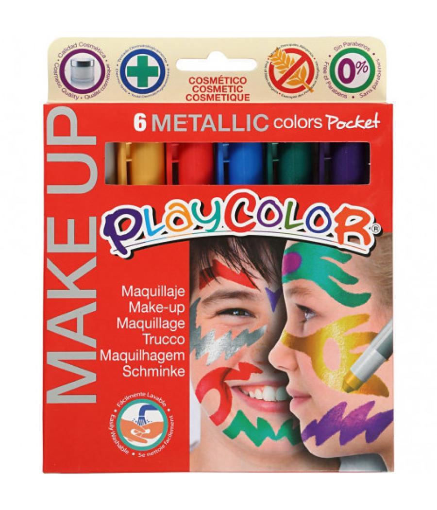 Pocket make up metallic 6 colores surtidos playcolor 01011