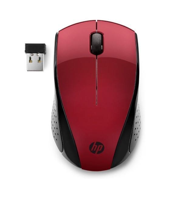 Raton optico wireless 220 rojo hp