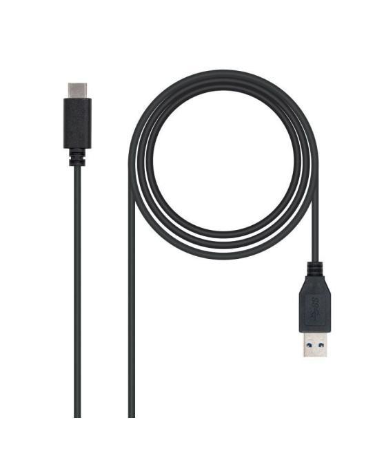 Cable usb 3.1 nanocable 10.01.4001/ usb tipo-c macho - usb macho/ 1m/ negro