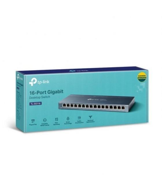 Switch tp-link tl-sg116 16 puertos/ rj-45 10/100/1000