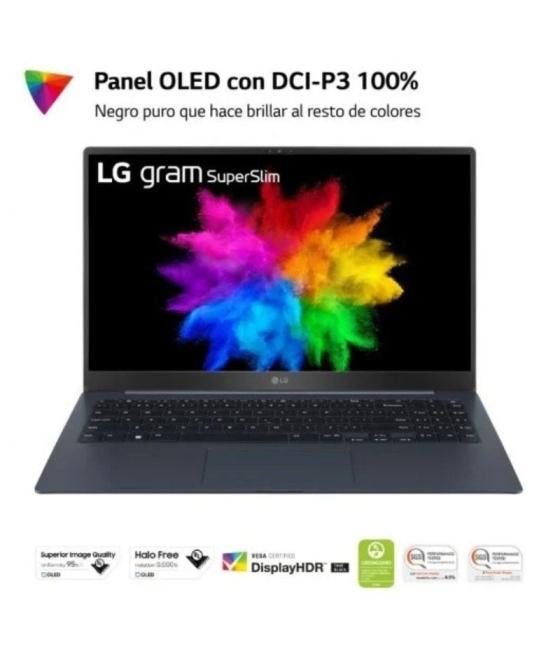 Portátil lg gram superslim 15z90rt-g.ad75b intel core i7-1360p/ 32gb/ 512gb ssd/ 15.6'/ win11