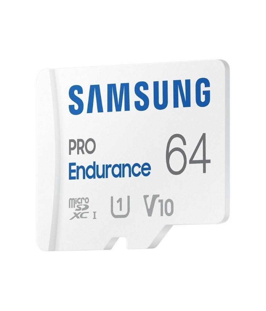 Tarjeta de memoria samsung pro endurance 64gb microsd xc con adaptador/ clase 10/ 100mbs