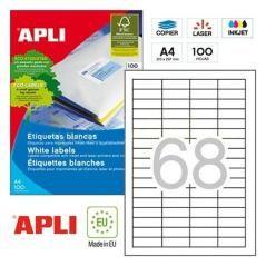 Etiquetas adhesivas apli 01282/ 48.5 x 16.9mm/ 100 hojas - Imagen 1