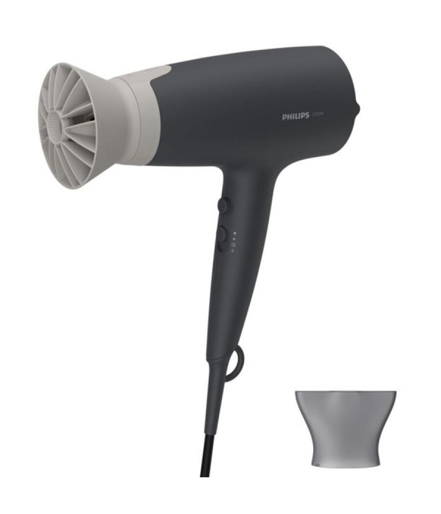 Secador de pelo philips bhd351/10 3000 series sistema thermoprotect 2100w color negro