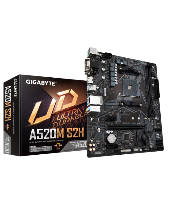 Placa base gigabyte a520m s2h am4 matx 2xddr4