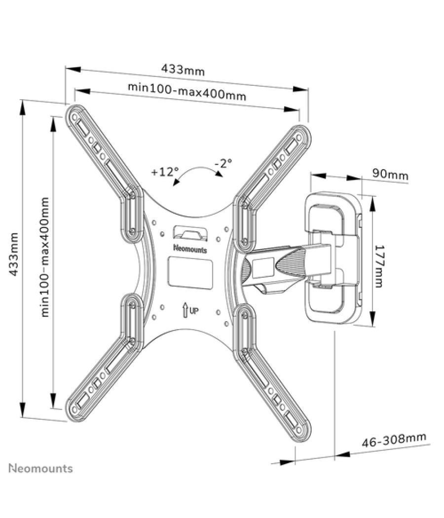 Neomounts soporte de pared para tv