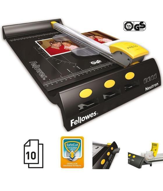 Fellowes cizalla neutron a4 10 hojas negro