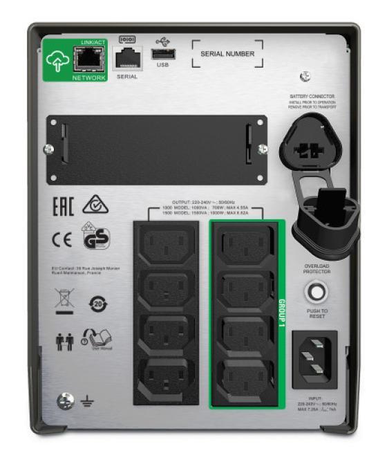 Apc smt1000ic sistema de alimentación ininterrumpida (ups) línea interactiva 1 kva 700 w 8 salidas ac