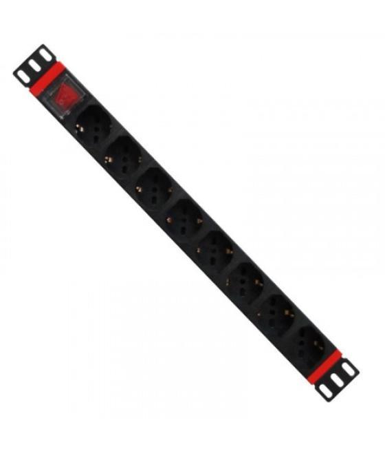 Wp wpn-pdu-c01-08 unidad de distribución de energía (pdu) 8 salidas ac 1u negro, rojo