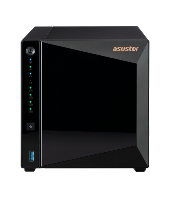 Servidor nas asustor tower 4 bay quad - core 1.4ghz 2gb ddr4 2.5gbe x1