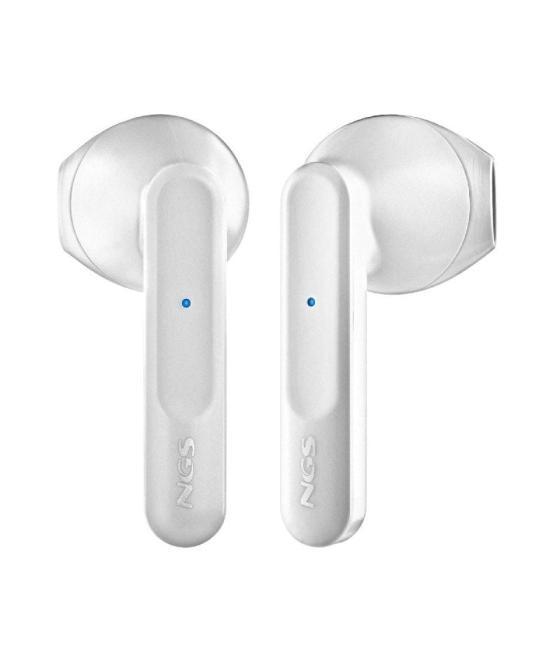 Auriculares bluetooth ngs ártica move con estuche de carga/ autonomía 7h/ blancos