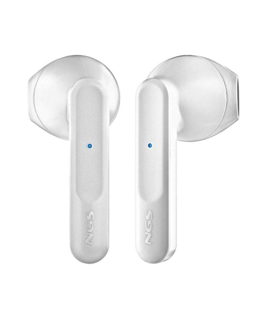 Auriculares bluetooth ngs ártica move con estuche de carga/ autonomía 7h/ blancos