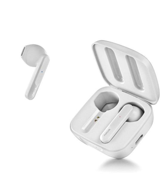 Auriculares bluetooth ngs ártica move con estuche de carga/ autonomía 7h/ blancos