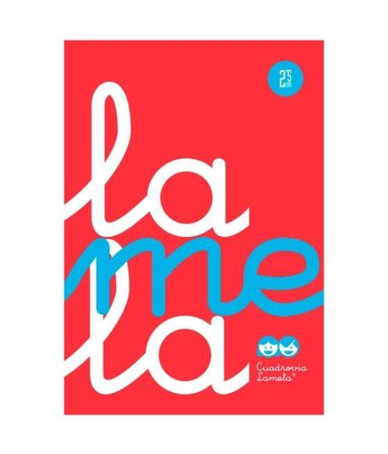 Lamela cuaderno espiral 80h folio 90gr cuadrovía 3mm tapa pp rojo