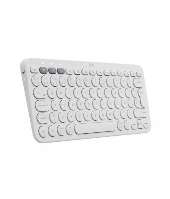 Logitech teclado k380 bluetooth para tres dispositivos blanco