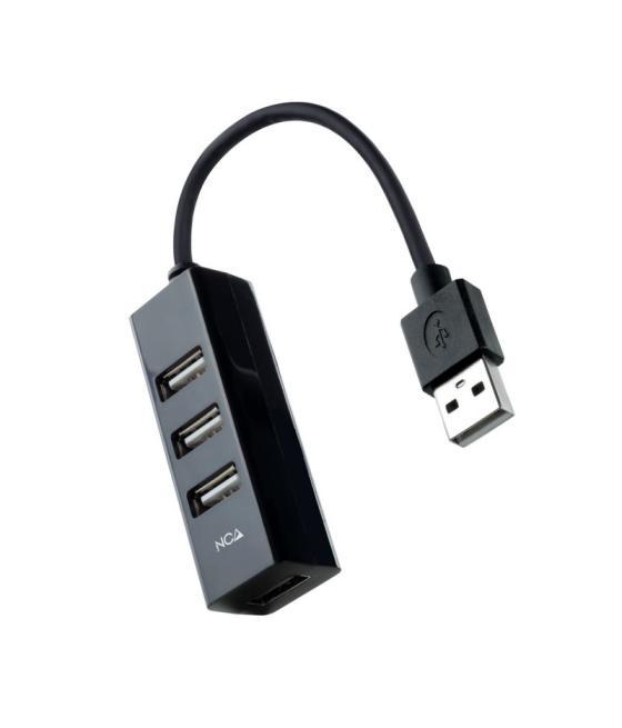 Nanocable hub usb 2.0 con 4 puertos de usb 2.0