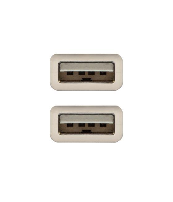 Nanocable cable usb 2.0, tipo a/m-a/m beige, 1m