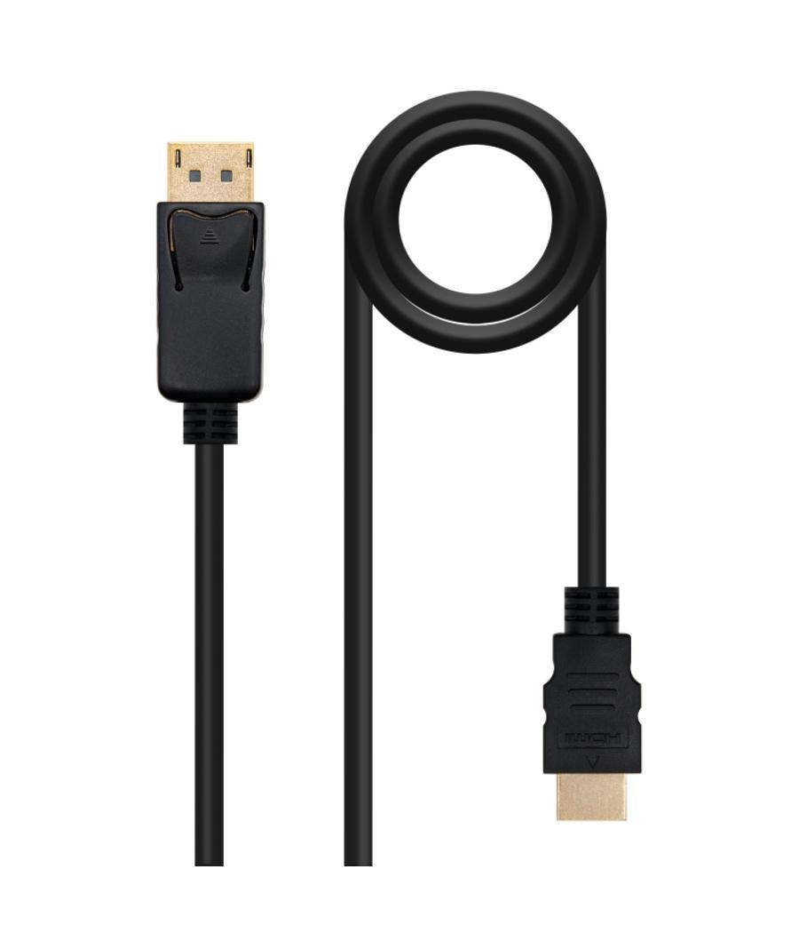 Nanocable cable conversor dp a hdmi 3 m negro