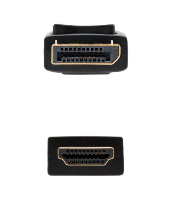Nanocable cable conversor dp a hdmi 3 m negro