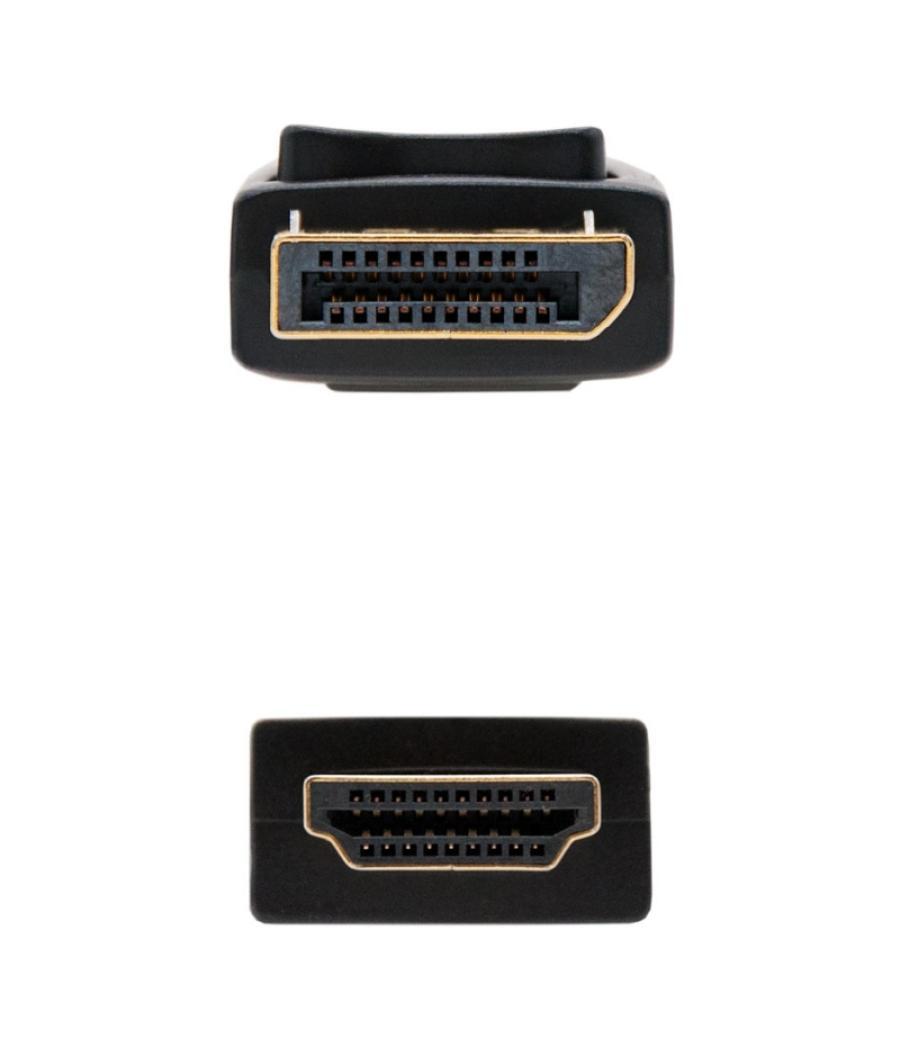 Nanocable cable conversor dp a hdmi 3 m negro