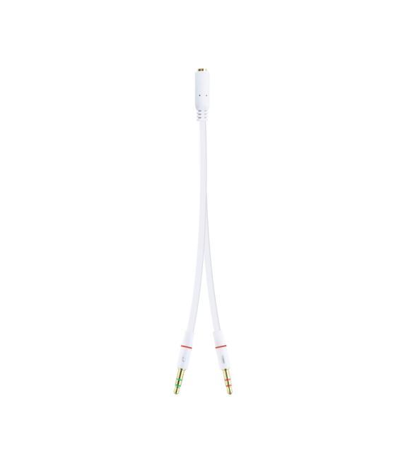Nanocable cable audio jack 3.5/h 2xjack 3.5/m 20cm