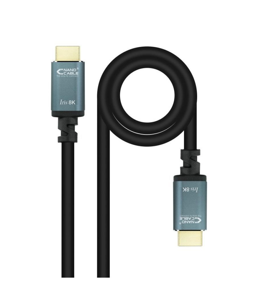 Nanocable cable hdmi 2.1 iris 8k m/m, 3 metros