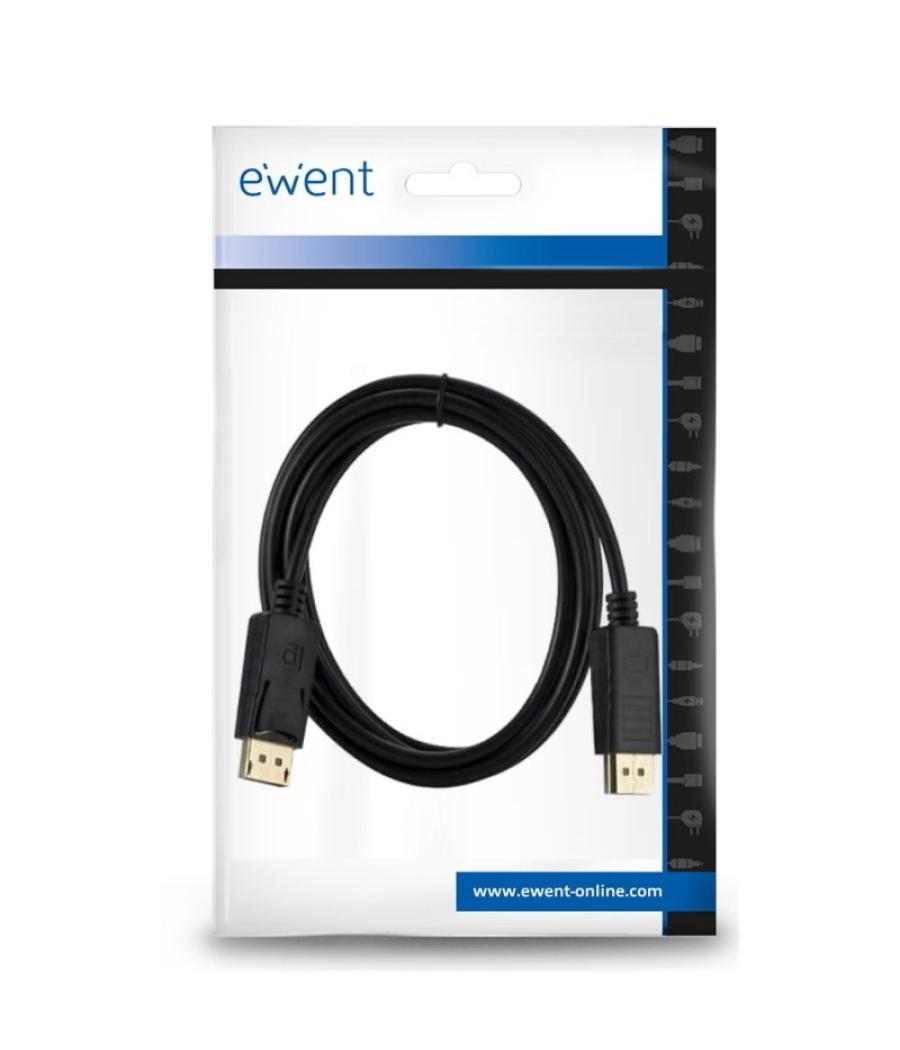 Ewent cable displayport 4k @ 60hz, a/a awg28, 2mt