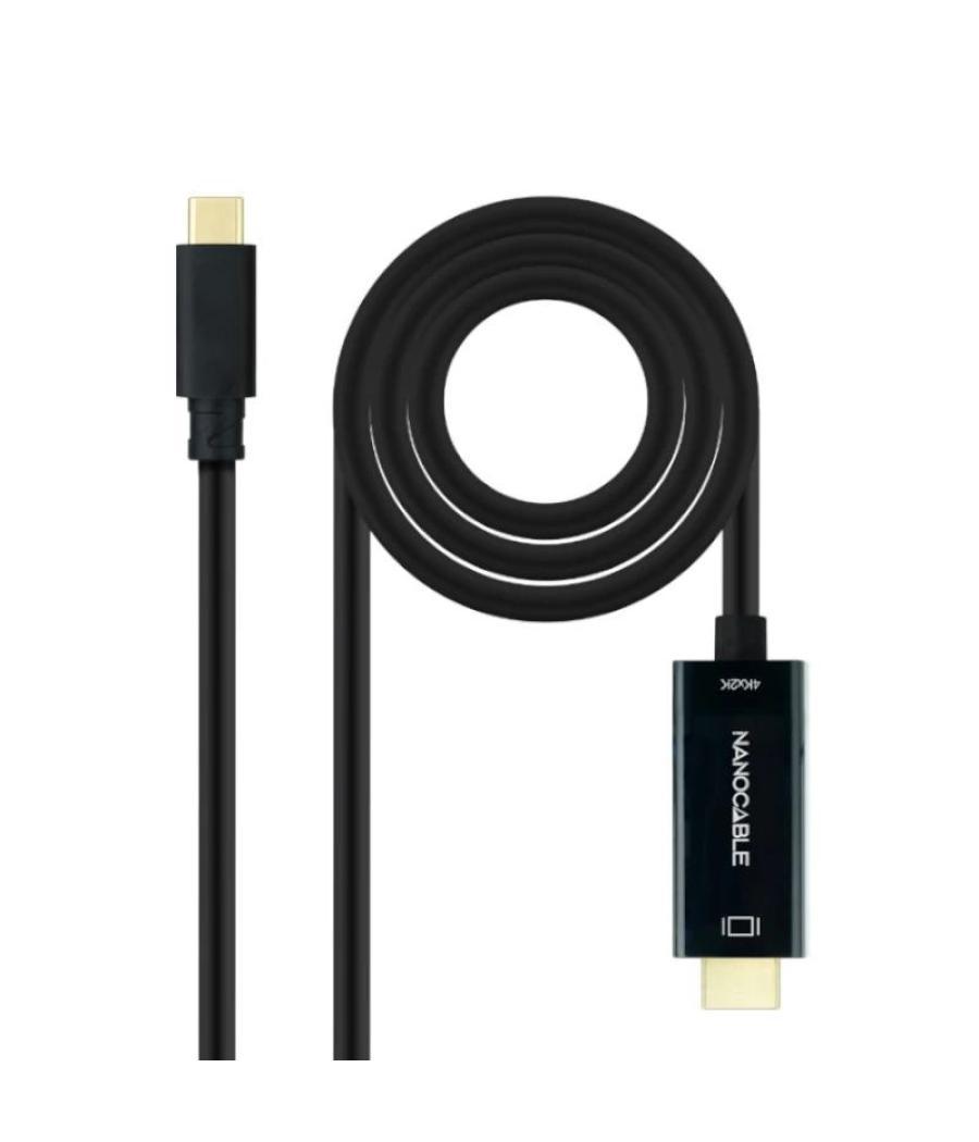 Nanocable conversor usb-c a hdmi 1.4 4k@30hz 1.8 m