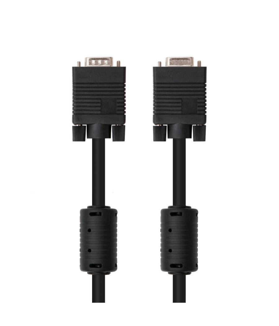 Nanocable cable vga con ferrita m-h, negro, 1.8m