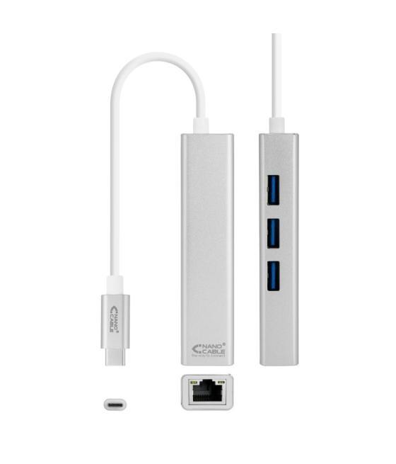 Nanocable conversor usb-c ethernet +3xusb 3.0