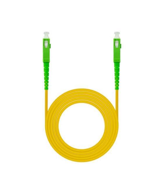 Nanocable cable fibra sc/apc lszh amarillo 5m