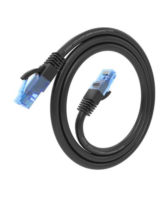 Aisens cable rj45 cat.6 utp awg26 cca negro 1.5m