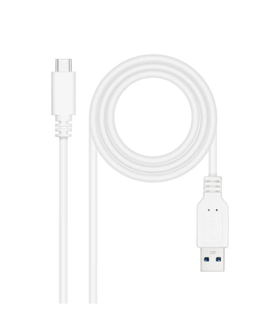 Nanocable cable usb 3.1 gen2 usb-c/a 1 m blanco