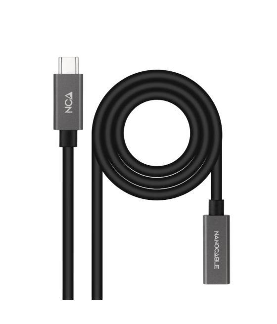 Nanocable cable usb 3.2 gen2 usb-c m/h 1,5 m negro