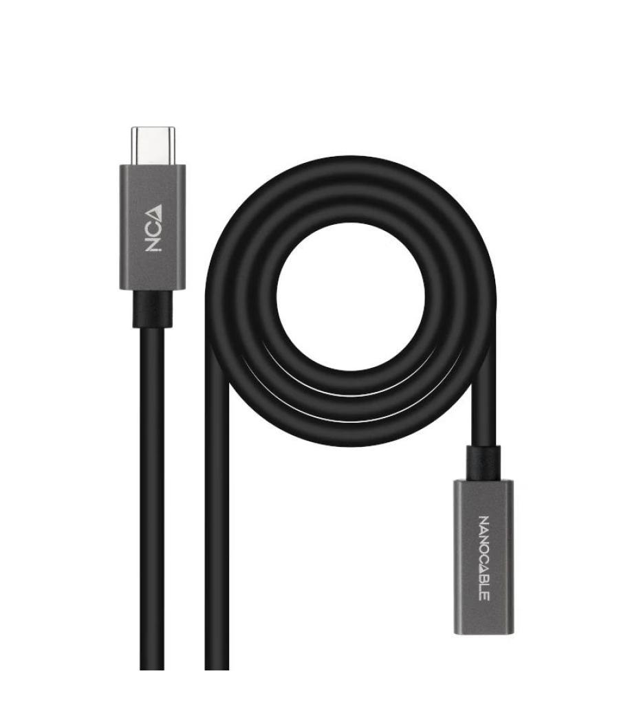 Nanocable cable usb 3.2 gen2 usb-c m/h 1,5 m negro