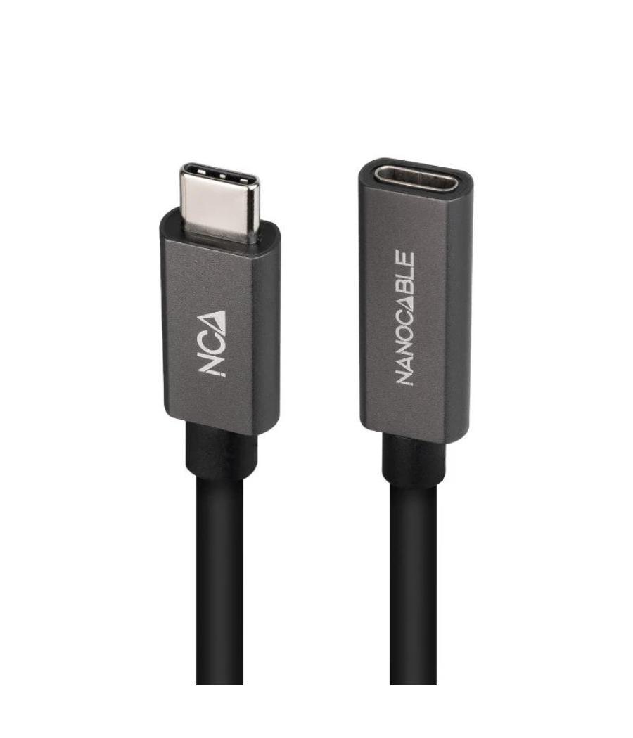 Nanocable cable usb 3.2 gen2 usb-c m/h 1,5 m negro