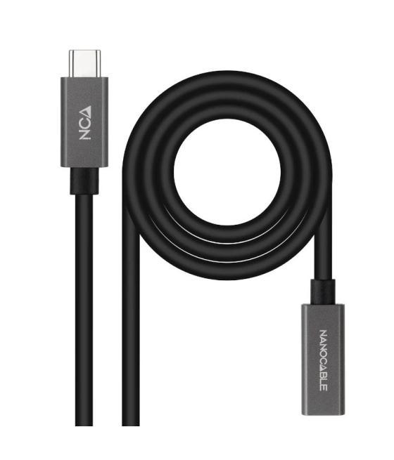 Nanocable cable usb 3.2 gen2 usb-c m/h 2 m negro