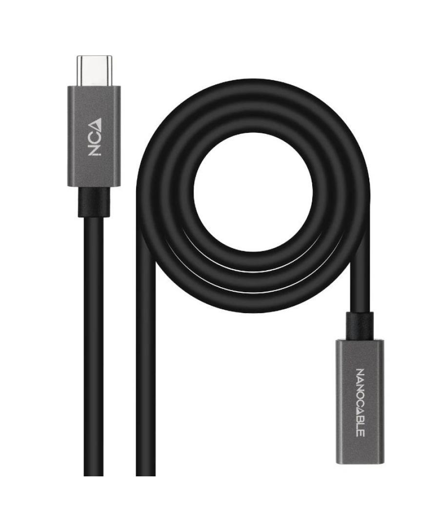 Nanocable cable usb 3.2 gen2 usb-c m/h 2 m negro