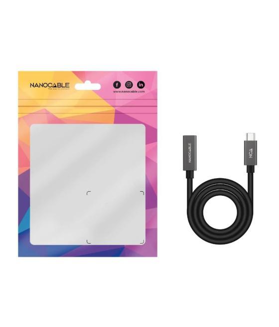 Nanocable cable usb 3.2 gen2 usb-c m/h 2 m negro