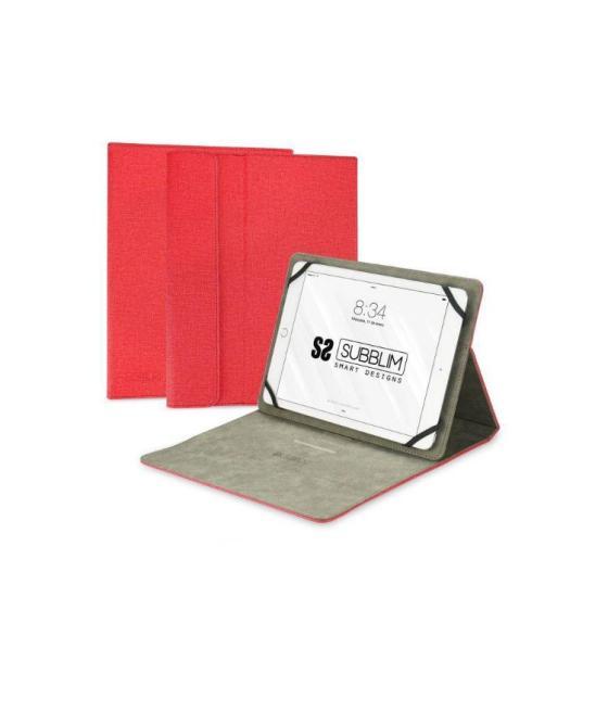 Funda tablet clever stand 10.1'' rojo subblim