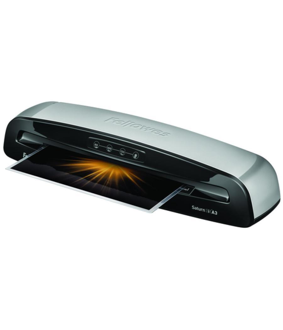 Plastificadora fellowes saturn 3i din a3 2 rodillos sistema antiatasco hasta 125 mc