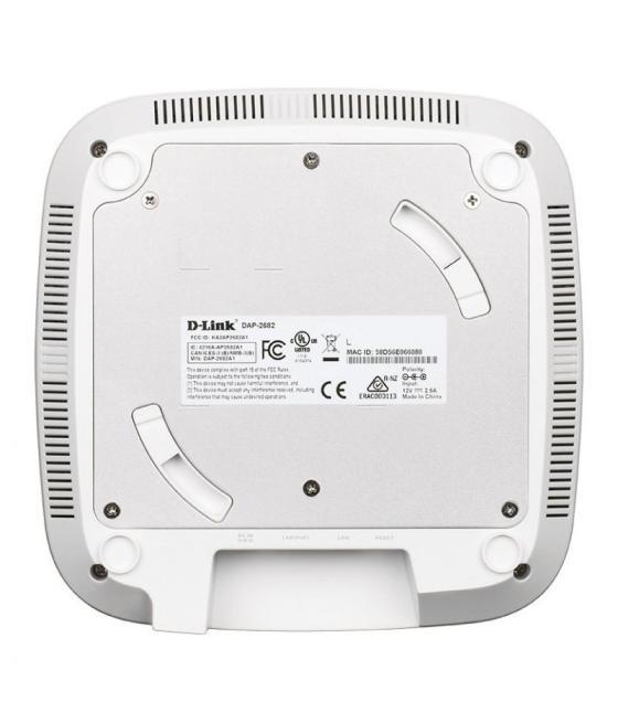 Punto de acceso inalámbrico d-link dap-2682 2300mbps/ 2.4ghz 5ghz/ antenas de 4.8dbi/ wifi 802.11ac/n/b/g