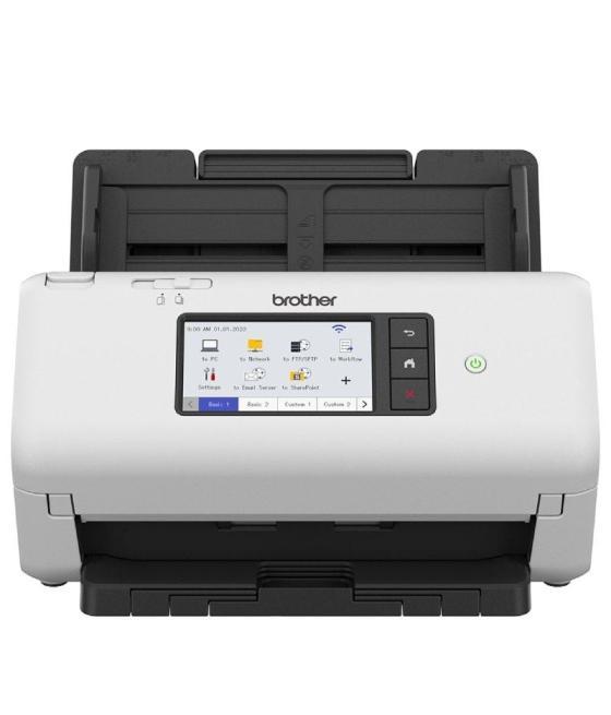 Escáner documental brother ads-4700w con alimentador de documentos adf/ doble cara