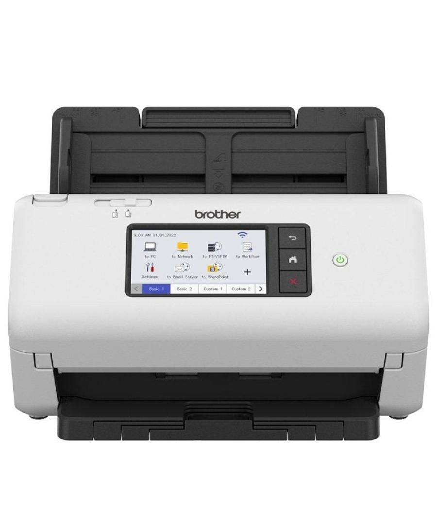 Escáner documental brother ads-4700w con alimentador de documentos adf/ doble cara