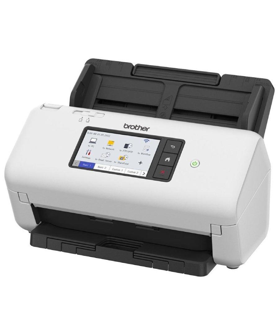 Escáner documental brother ads-4700w con alimentador de documentos adf/ doble cara