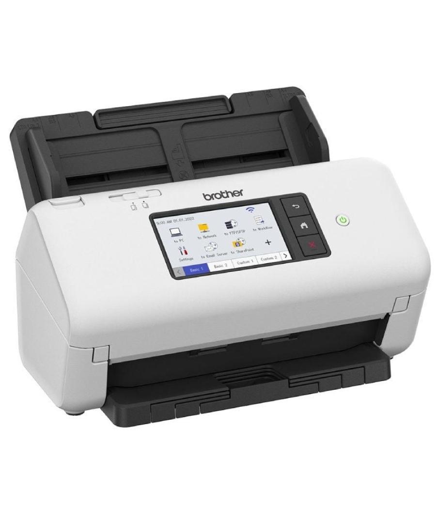 Escáner documental brother ads-4700w con alimentador de documentos adf/ doble cara